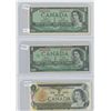 Image 1 : 1954, 1967 & 1973 CANADIAN 1 DOLLAR BILLS