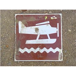 FLOAT PLANE LANDING SIGN