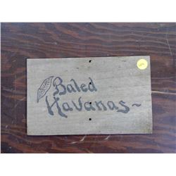 BALED HAVANAS DOUBLE SIDED ADVERTISING ITEM