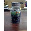Image 1 : VINTAGE JAR WITH MARBLES