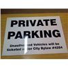 Image 1 : PRIVATE PARKING SIGN PLASTIC