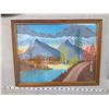 Image 2 : PAINTING OF SCENERY AND WOOD ART