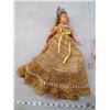 Image 4 : SMALL DOLL MADE IN HONG KONG C/W 2 LARGE DOLLS WITH KNITTED DRESSES