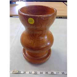 WOOD TURNED VASE