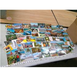 BOX OF VINTAGE POSTCARDS
