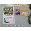 Image 2 : VINTAGE CALENDARS AND PICTURE FRAMES (GLASS IS BROKEN)