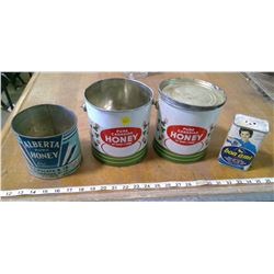 ALBERTA HONEY, PURE HONEY TINS