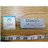 Image 3 : EDDY MATCHBOX, RANDY'S ROLLING PAPER, EMPTY NO.7 CIGARETTE PACK