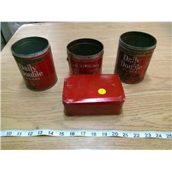DAILY DOUBLE, OLD VIRGINIA, AND IMPERIAL TOBACCO COMPANY CANS