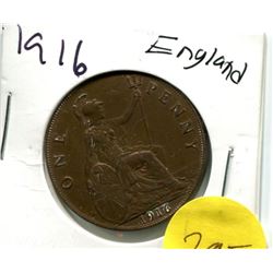 ENGLAND 1916 PENNY