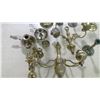 Image 3 : LOT OF BRASS CANDLE HOLDERS