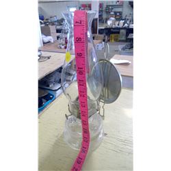 GLASS KEROSENE LAMP WITH HOLDER