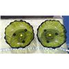 Image 2 : 2 GREEN GLASS BOWLS