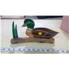 Image 1 : STAINED GLASS DUCK ON A LOG