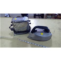VINTAGE IRON AND TOASTER