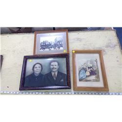 3X FRAMED PICTURES