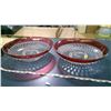 Image 1 : 2 PRESSED GLASS BOWLS