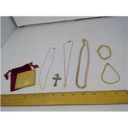 GOLD NECKLACES, BRACELETS, ETC.