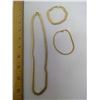 Image 6 : GOLD NECKLACES, BRACELETS, ETC.