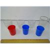 Image 1 : 4 GLASSES AND 3 PLASTIC CUPS