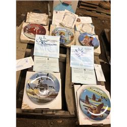 5 COLLECTOR ART PLATES - CERTIFICATE OF AUTHENTICITY IN ROUGH CONDITION