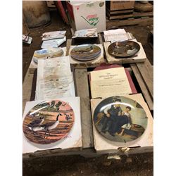 5 COLLECTOR ART PLATES - CERTIFICATE OF AUTHENTICITY IN ROUGH CONDITION