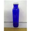 Image 2 : 1950 ‘MILK OF MAGNESIA' 7 1/2" HIGH COBALT BLUE GLASS BOTTLE