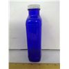 Image 4 : 1950 ‘MILK OF MAGNESIA' 7 1/2" HIGH COBALT BLUE GLASS BOTTLE