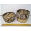 Image 2 : 1960 NATIVE DOUBLE DECKER BASKET - DIAMETER 8"