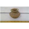 Image 2 : 1950 NATIVE BASKET COIL-WRAPPED CORD-PINNED 4" DIAMETER