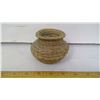 Image 3 : 1950 NATIVE BASKET COIL-WRAPPED CORD-PINNED 4" DIAMETER