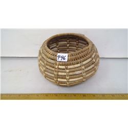 1930 NATIVE BASKET COIL WRAPPED - DIAMETER 8 