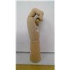 Image 4 : 12" HIGH/ARTICULATED ARTIST MODEL BIRCH WOOD HAND MODEL FOR DRAWING