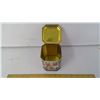 Image 3 : 1940 TOFFEE VINTAGE METAL TIN HINGED LID 5" HEIGHT
