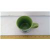 Image 3 : 1992 AMSTERDAM GREEN CAFÉ SOUVENIR COFFEE MUG - DIAMETER 3" X HEIGHT 4"