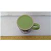 Image 4 : 1992 AMSTERDAM GREEN CAFÉ SOUVENIR COFFEE MUG - DIAMETER 3" X HEIGHT 4"