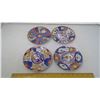 Image 1 : 1973 JAPAN IMARI-WARE SET OF 4 DIFFERENTLY PATTERNED PORCELAIN PLATED