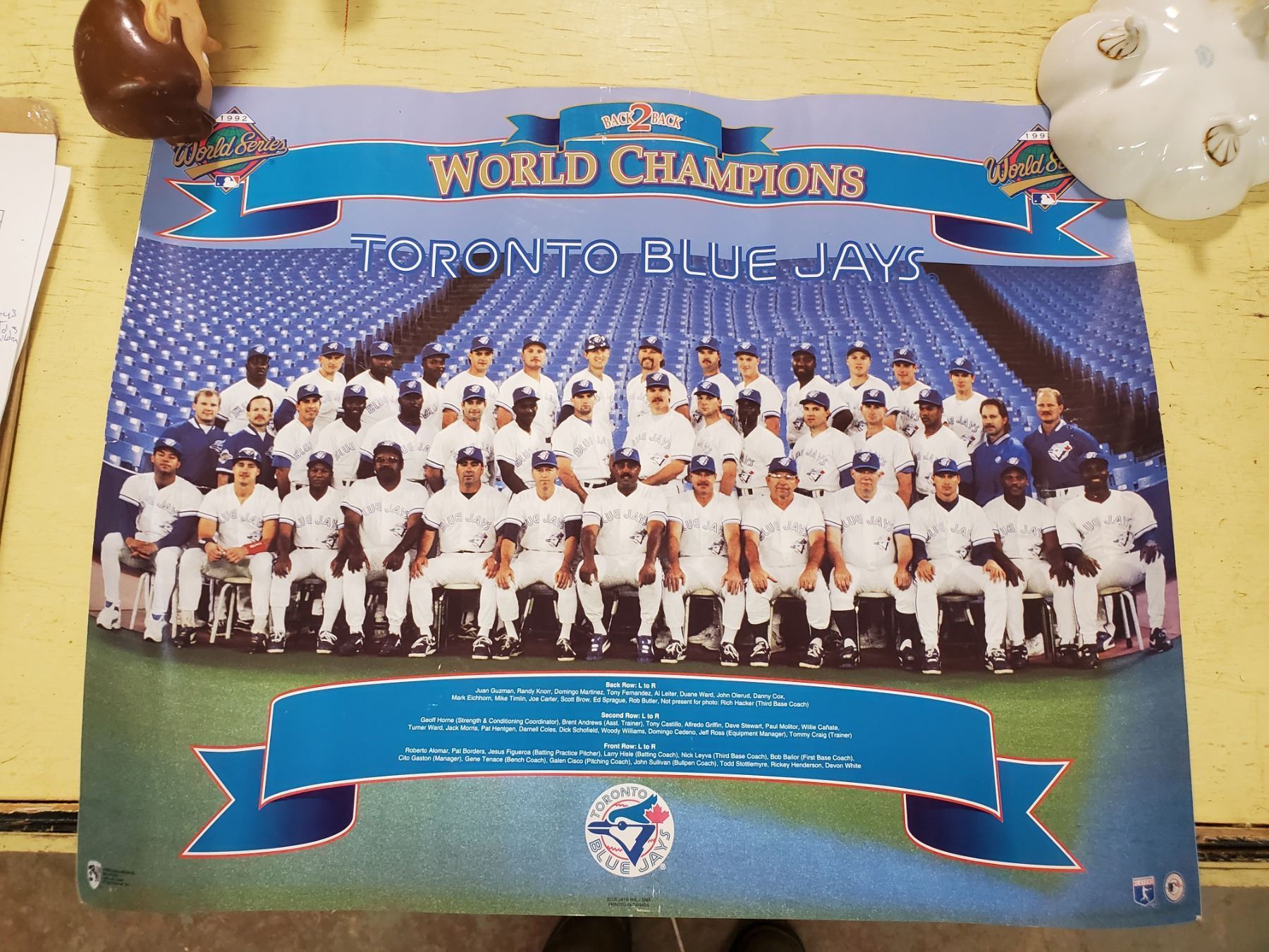 TORONTO BLUE JAYS WORLD CHAMPIONSHIPS 1993 Schmalz Auctions