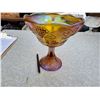 Image 3 : CARNIVAL GLASS STANDING BOWL