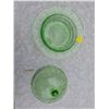 Image 2 : GREEN DEPRESSION GLASS DISH