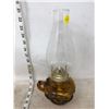 Image 1 : AMBER GLASS FINGER OIL LAMP