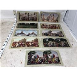 9 STEREO SCOPE CARDS