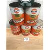 Image 2 : 6 OIL CONTAINERS - 5 GULF, 1 TEXACO - CARDBOARD