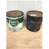 Image 1 : 2 GREASE TINS - QUAKER STATE AND NORTH STAR OIL - AS FOUND