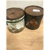 Image 2 : 2 GREASE TINS - QUAKER STATE AND NORTH STAR OIL - AS FOUND