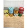 Image 1 : 8 TOBACCO ROUND TINS