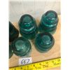 Image 3 : 7 INSULATORS - BLUE - VERY NICE