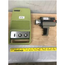 1970S RADIO/RECORD PLAYER GE AND SEURS 200M MOVIE CAMERA