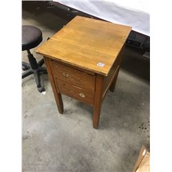 OAK NIGHTSTAND - NEEDS REFINISHING