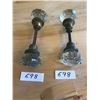 Image 1 : 2 VINTAGE GLASS DOORKNOBS